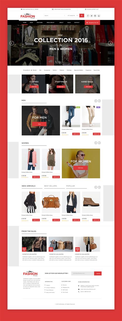 Free E Commerce Website Template Collection