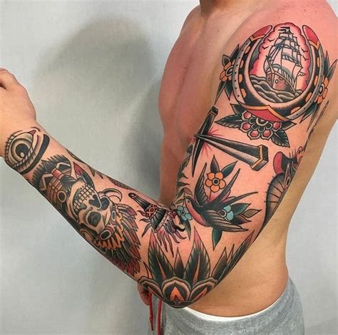 Loading... | Traditional tattoo sleeve, Sleeve tattoos, Tattoo sleeve ...