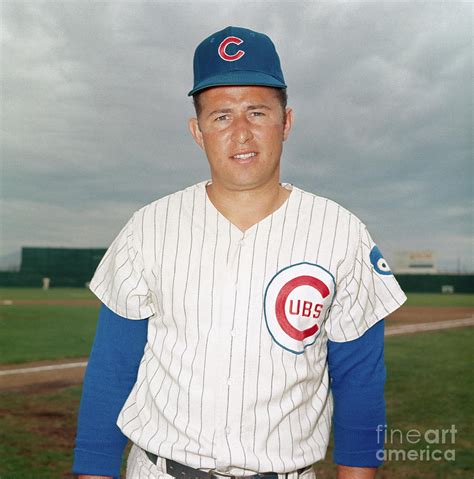 Infielder Ron Santo Of The Chicago Cubs by Bettmann