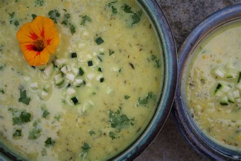 Courgette Soup with Coconut Milk — Neantog Farm