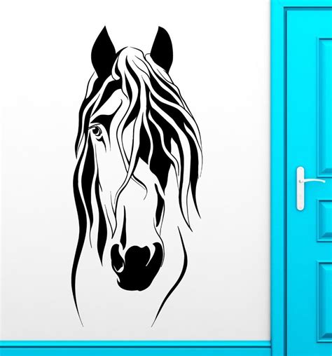 Horse Sticker Steed Decal Muurstickers Posters Vinyl Wall Decals ...