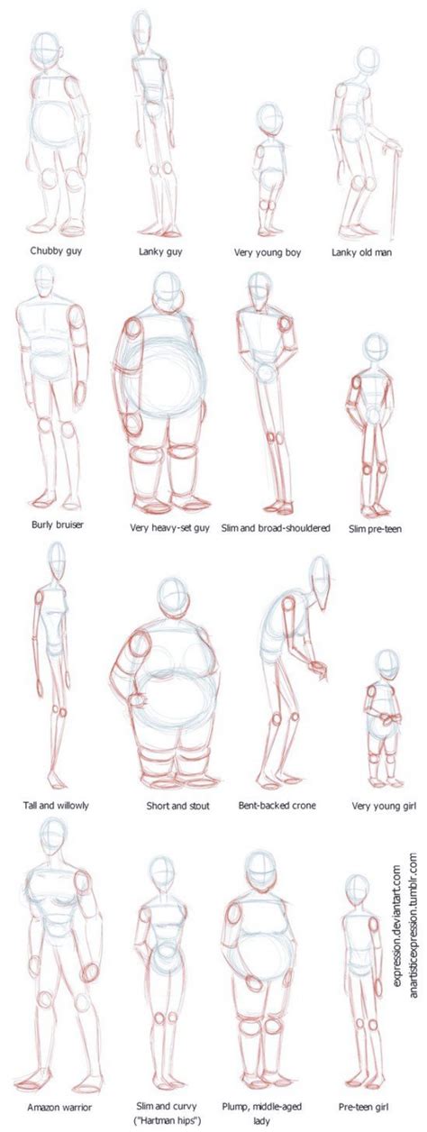 HOW TO DRAW BODY SHAPES: 30 Tutorials For Beginners – Bored Art