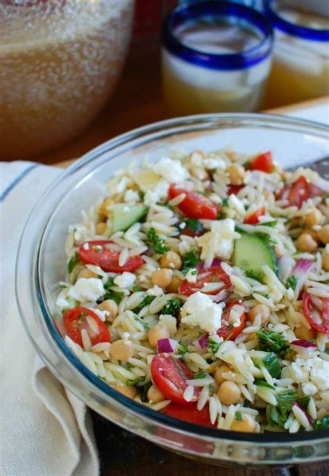 Summer Orzo Pasta Salad Recipe - A Cedar Spoon