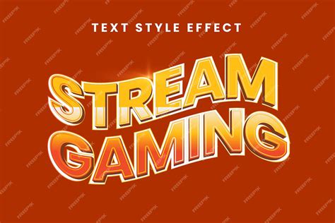 Premium Vector | Gaming text effect