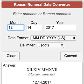 Roman Numeral Date Converter