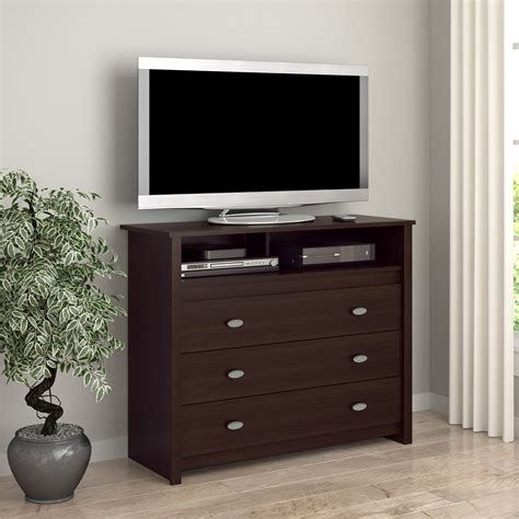 Dresser TV Stand Consule Media Chest of Drawers Wood Entertainment Center Home | eBay