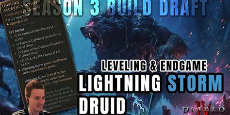 Rob2628: Lightning Storm Druid Build Guide for Season 3 Diablo 4