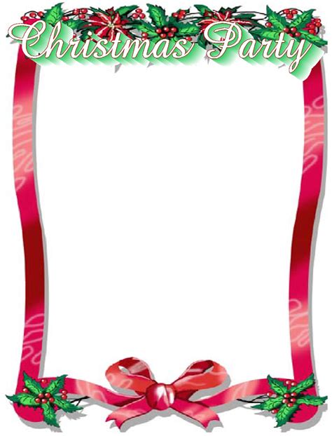 Ms Word Christmas Border | Free download on ClipArtMag