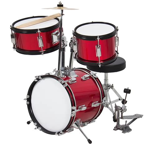 Best Choice Products 3-Piece Kids Beginner Drum Musical Instrument Set ...