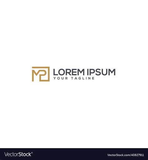 Minimalist simple design lorem ipsum logo design Vector Image