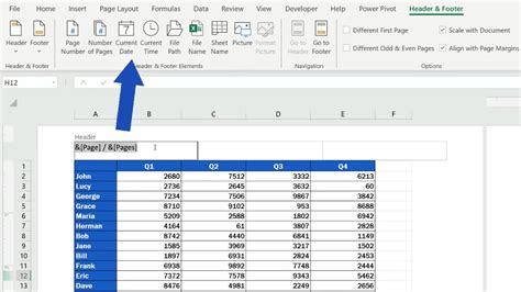 How to Add a Header in Excel