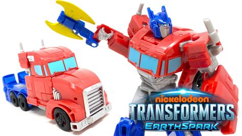 Transformers EARTHSPARK Warrior Class OPTIMUS PRIME Review - YouTube