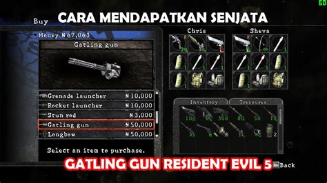 Cara Mendapatkan Senjata/Weapon GATLING GUN di Resident Evil 5 | TUTORIAL AM - YouTube