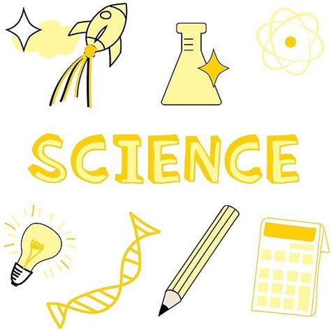 "Light Yellow Science School Subject Sticker Pack" Poster for Sale by ...