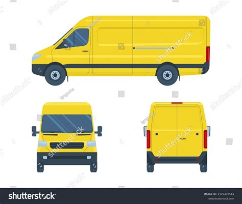 Van Isolated Van Side View Back Stock Vector (Royalty Free) 2127478544 ...