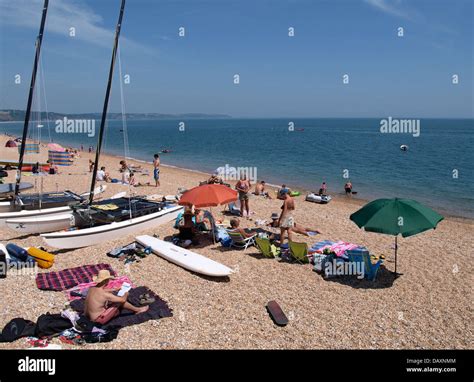 Busy beach, Torcross, Slapton Sands, Devon, UK 2013 Stock Photo - Alamy