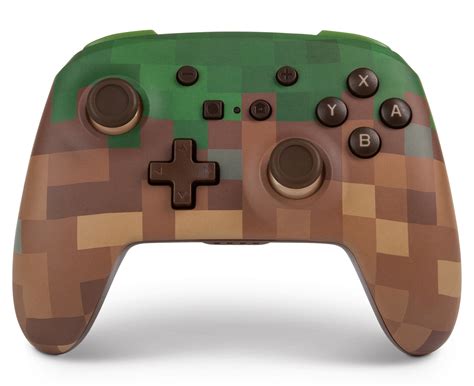 PowerA Enhanced Wireless Controller for Nintendo Switch - Minecraft Grass Block - Walmart.com