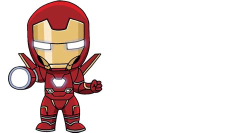 How To Draw Iron Man Cartoon Drawing