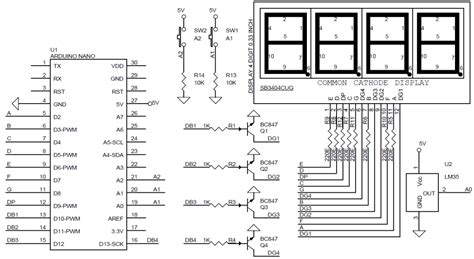 4 Digit 7 Segment Display Shield For Arduino Nano - Electronics-Lab.com