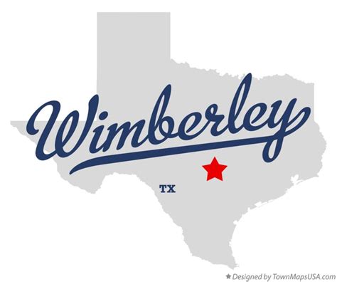 Map of Wimberley, TX, Texas