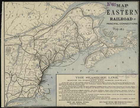 Map of the Eastern Railroad and principal connections - Norman B. Leventhal Map & Education Center