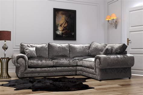 Crushed velvet corner group | Corner sofa luxury, Corner sofa, Corner sofa crushed velvet