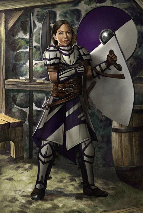 [OC][Art] Female Paladin in Armor : r/DnD