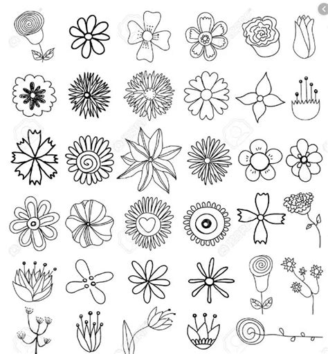 Flower Doodles Easy