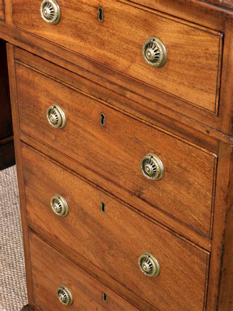 Antique partners desk, large antique pedestal desk, georgian partners desk, mahogany pedestal ...