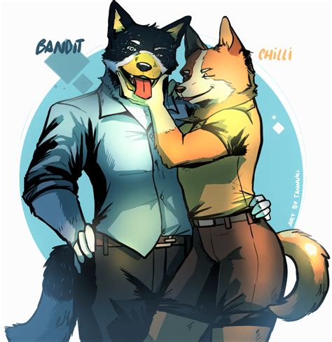 Bandit & Chilli Fanart Bluey by Tannuki -- Fur Affinity [dot] net