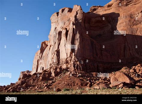 View of Rain God Mesa in Monument Valley, Monument Valley Navajo Tribal ...