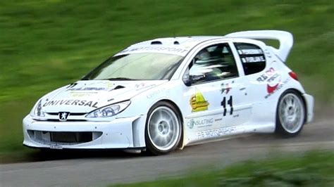 Peugeot 206 WRC Tribute - Sound & Loud Anti-Lag - YouTube