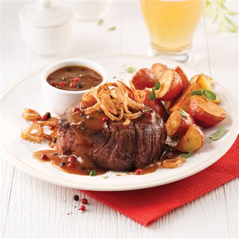 Filet mignon, sauce au poivre - 5 ingredients 15 minutes