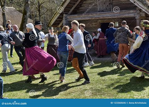 Latvian Culture Tradition. Midsummer in Latvia. Editorial Photo - Image ...