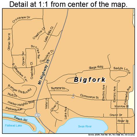 Bigfork Montana Street Map 3005875