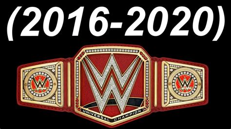 WWE Universal Championship History (2016-2020) - YouTube