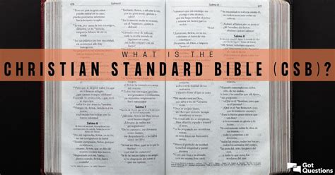 What is the Christian Standard Bible (CSB)? | GotQuestions.org