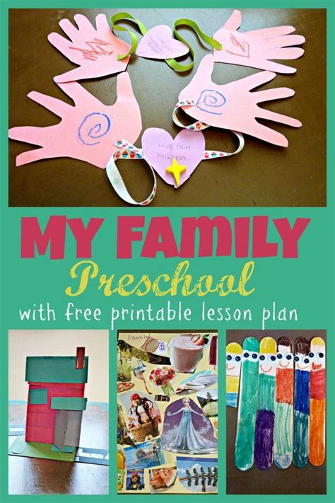 Family Worksheets For Preschool