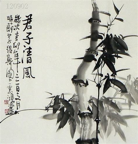 Chinese Bamboo Painting 2579012, 50cm x 50cm(19〃 x 19〃)