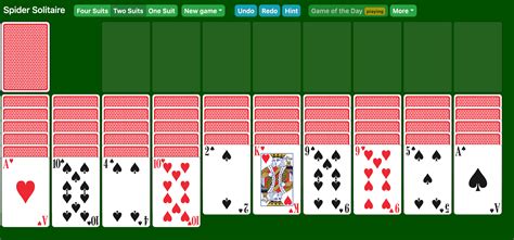 Spider Solitaire (2 Suits) - Online & 100% Free