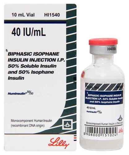 Liquid Huminsulin (insulin Isophane/nph-human Insulin/soluble Insulin ...