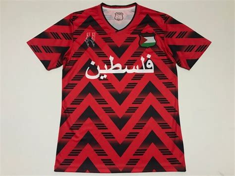 Palestine Football Jersey Red/black Soccer Shirt Country - Etsy Australia