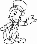 Jiminy Cricket Coloring Pages Home Sketch Page sketch template