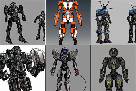 Concept art for a mech suit designed for mining, | Stable Diffusion ...