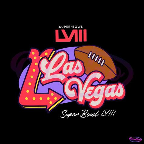 Super Bowl LVIII Purple Las Vegas SVG - Oladino