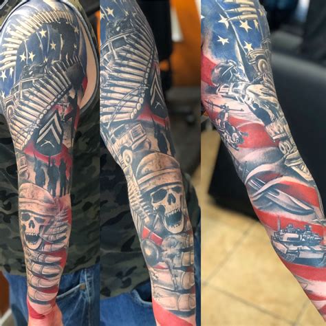 Improving Your Skills In Mens Military Sleeve Tattoo To Show Off Your ...