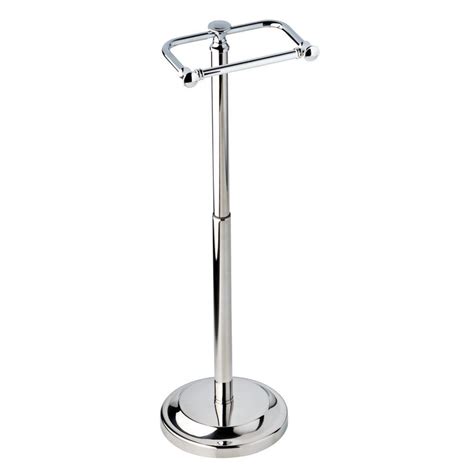 Delta Silverton Telescoping Free-Standing Toilet Paper Holder in Chrome-132851-PC - The Home Depot