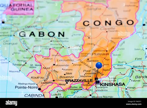 Congo brazzaville map hi-res stock photography and images - Alamy