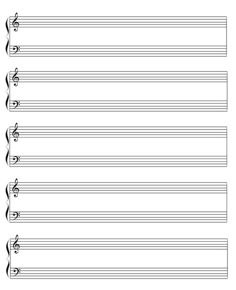 sheet music with notes in the middle and one on each side, all lined up