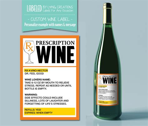 Prescription Wine Label Alcohol Svg Cut File 477815 S - vrogue.co